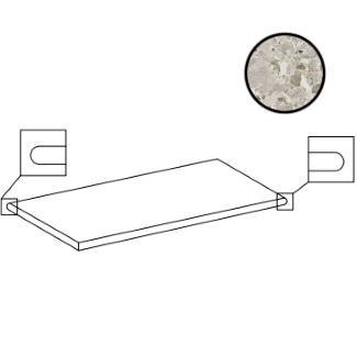 Chiaroscuro Salar Major Grad.Angolare Toro Bord Dx/Sx Grip Rett 20mm толстый керамогранит 20мм Monocibec, Италия, Для дорожек