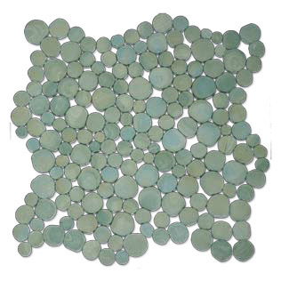 Tronchetto Terra Verde Onda KER-TN109 мозаика Ker-av, Италия, Для бассейна