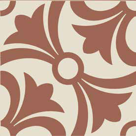 Vintage Pattern 13: Quadrato Monocolore (Bianco decoro Mattone) 200x200 декоративные элементы Etruria Design, Италия, Для кухни Для ванной