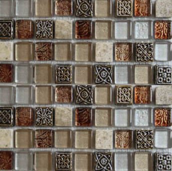 Смеси с декорами HSO 994 (15x15mm) мозаика Bars Crystal Mosaic, Китай, Для кухни Для ванной Для туалета Для дома Для фартука Для душа Для стен
