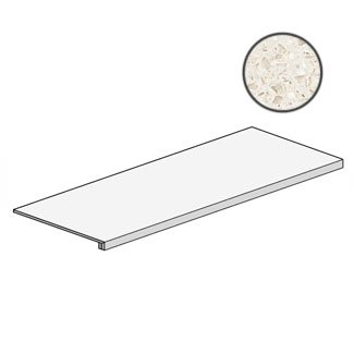 Marvel Terrazzo Cream Scalino 60 AT9U ступени Atlas Concorde Italy, Италия, Для кухни Для ванной Для туалета Для фартука Для душа