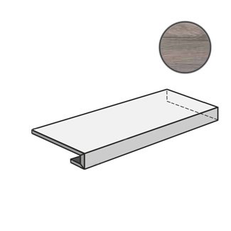 Dolphin Ang. Top DX Grey Rett. DPR35257 ступени ABK, Италия, Для кухни Для ванной Для туалета Для фартука Для душа