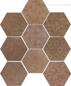 Riabita Il Cotto Esagona Fabric Classic 1047248 керамогранит Cir, Италия, Для кухни Для ванной Для туалета Для фартука Для душа