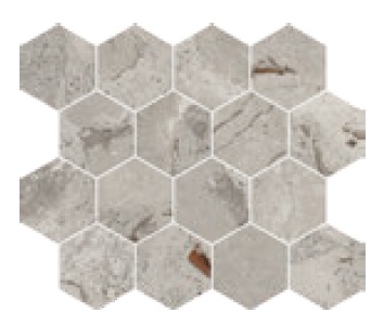 Karnis Mosaico Esagona Grey Matt 97427 мозаика Cerdomus, Италия, Для кухни Для ванной Для коридора Для гостиной Для душа