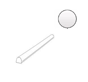 Finiture In Metallo Alluminio White PF60000087 бордюры Ariana, Италия, Для ванной Для туалета Для гостиной Для пола