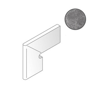 Supreme Battiscala Sn Charcoal Nat 75480 бордюры Cerdomus, Италия, Для ванной Для туалета Для душа