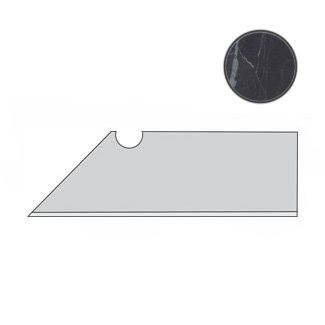 Marvel Noir St.Laurent Battiscopa Sag. DX ADX8 бордюры Atlas Concorde Italy, Италия, Для ванной Для туалета Для душа