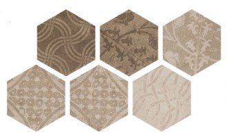 Atlas Hexagon Patcwork Warm декоративные элементы Argenta, Испания, 